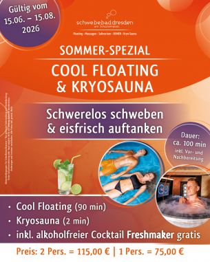 Sommer-Aktion im Schwebebad-Dresden